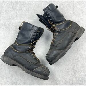 Matterhorn Black Leather Metguard Boots Mining Men's size 9.5W